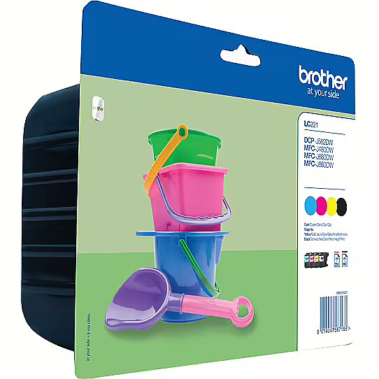 BROTHER LC-221BK+221C+221M+221Y.Blister