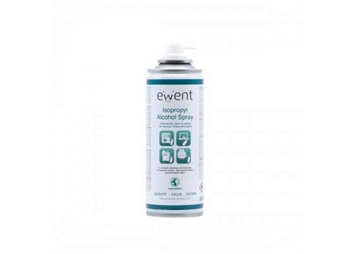 Ewent EW5613 computerreinigingskit Printer Spray voor apparatuurreiniging 200 ml