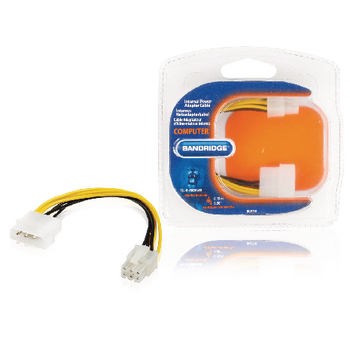 [BCL9730] Interne Stroomkabel Molex Male - PCI Express Female 0.20 m