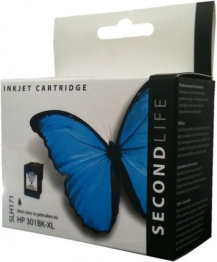[11111081] SecondLife - HP 301 XL Black