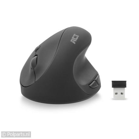 [AC5101] ACT AC5101 Ergo | Draadloze Muis | RF-Draadloos | 1000 DPI | Grijs