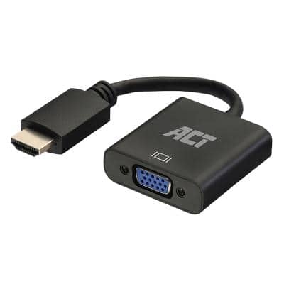 [AC7535] Adapter Cable HDMI male - VGA female with audio 0.15 Meter Previous Ewent EW9864