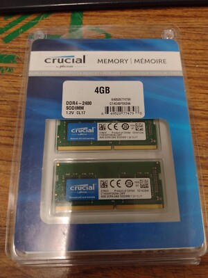 [CT4G4SFS824A] Crucial | 1x4GB DDR4 | 2400MHz | SODIMM | CL17 | Geheugenmodule | RAM