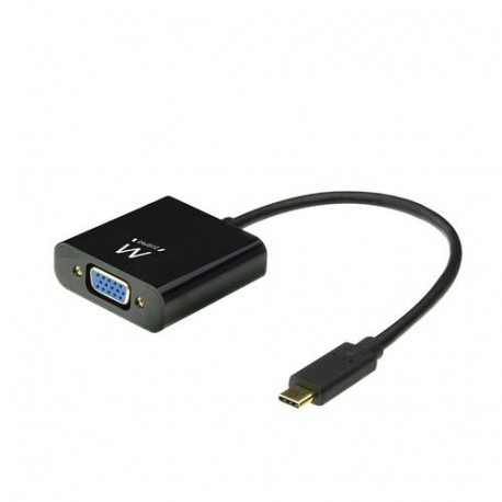 [EW9821] Ewent EW9821 video kabel adapter 0,15 m USB Type-C VGA (D-Sub) Zwart